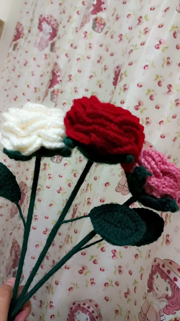 Rose Garden Bouquet — handmade crochet bouquets