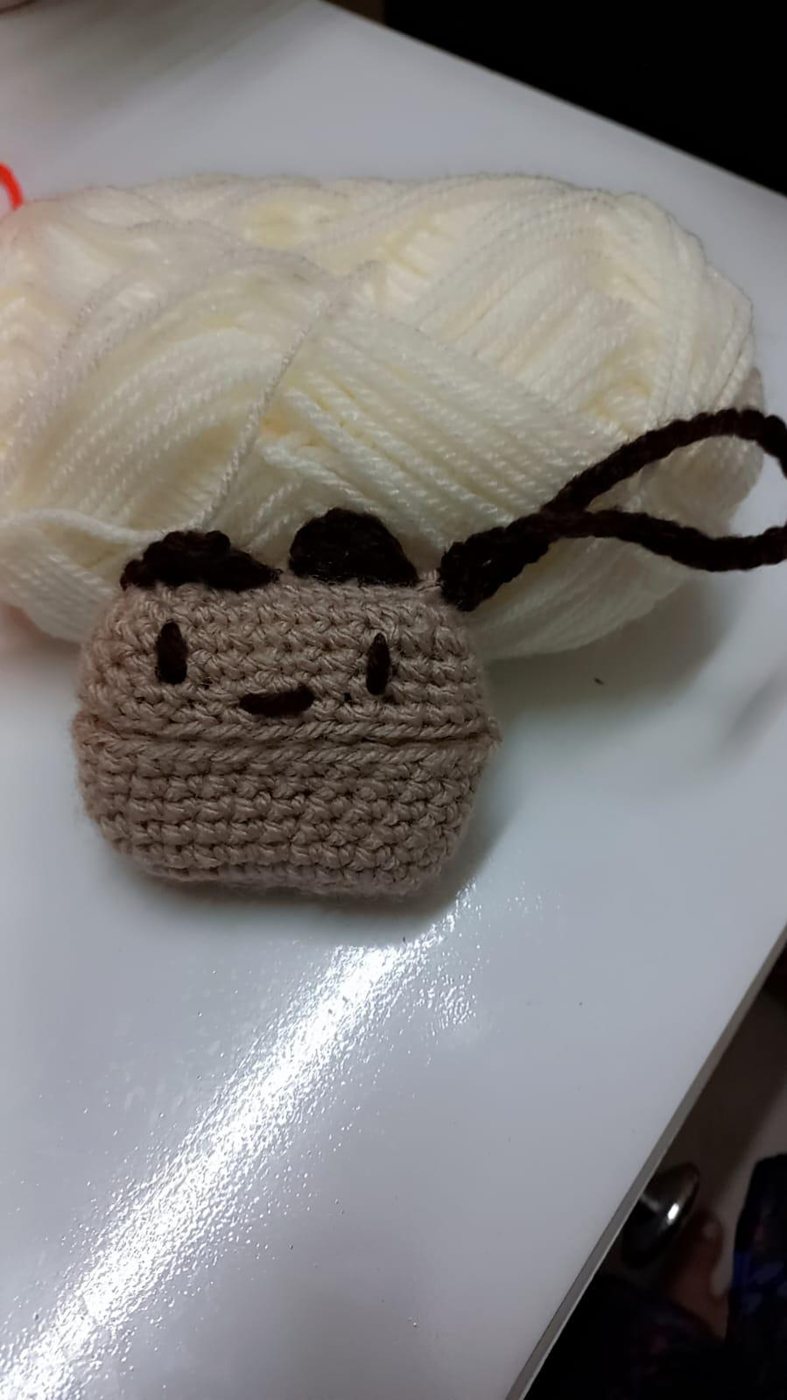 Cocoa Cloud AirPods Cosy — handmade crochet keychains & charms