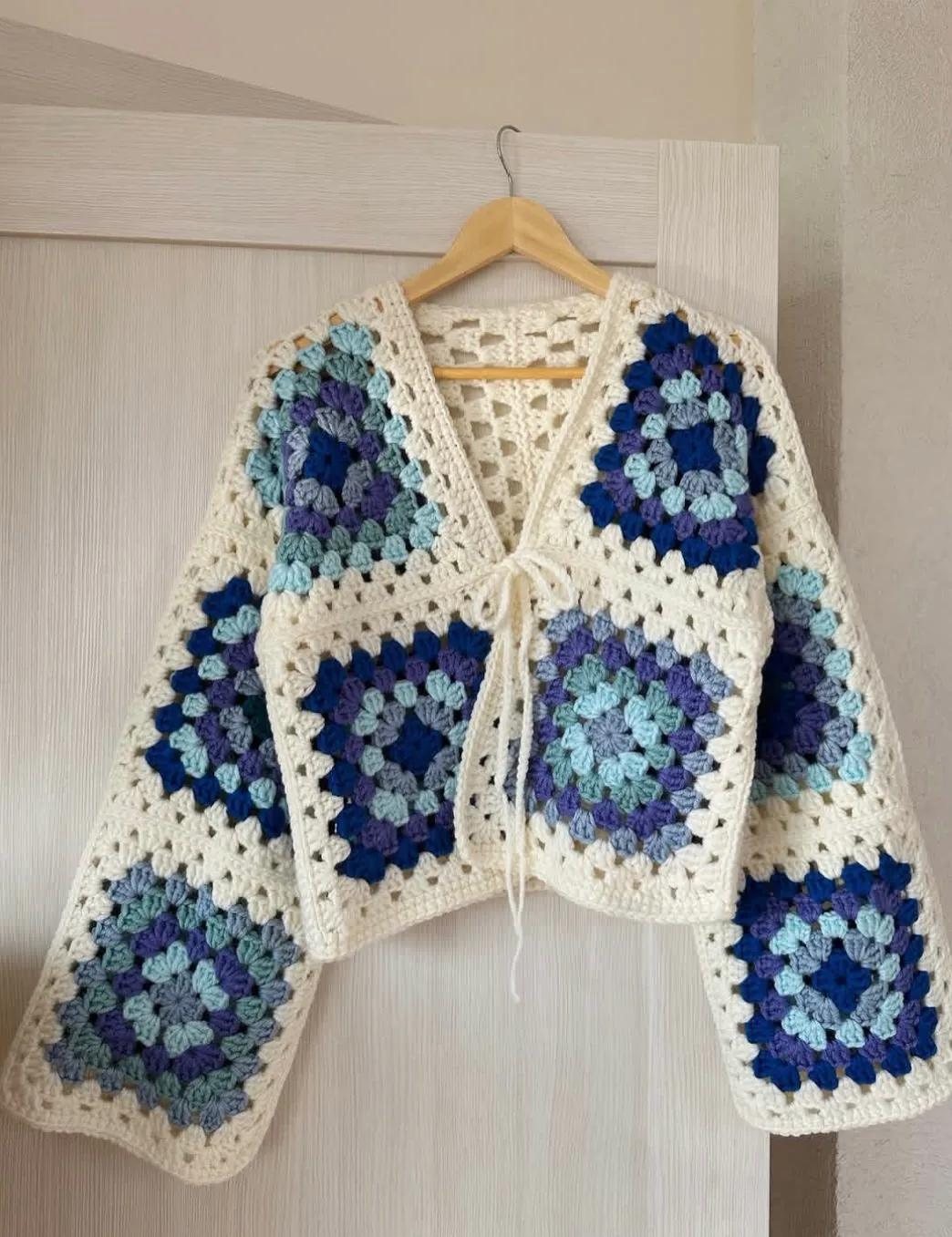 Bluebell Granny Cardigan — handmade crochet cardigans & tops