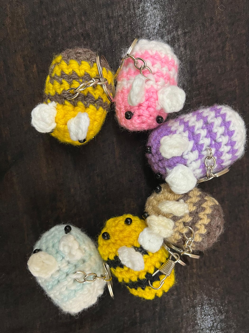 honeybee-keychain-set
